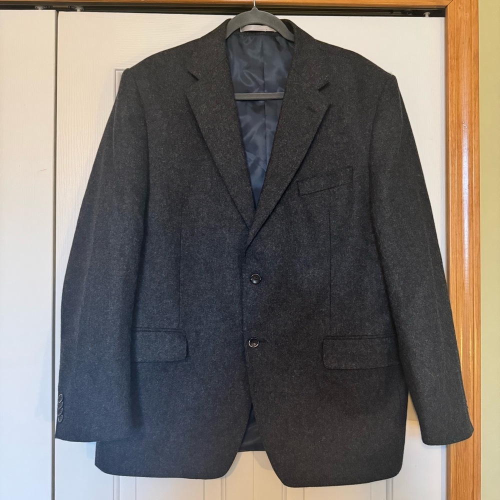 Tailorbyrd Sport Coat‎ Blazer 44R Mens Gray Wool Blend